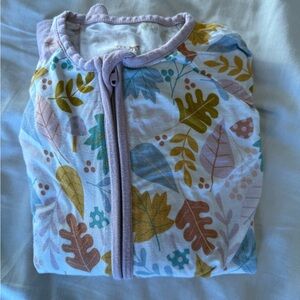 Dusty Mauve Fall Leaves Zippy Little Sleepies